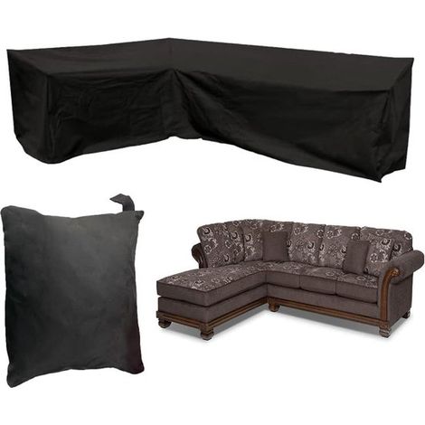 Schutzhülle für Gartenbänke 215 x 215 x 87 cm Gartenmöbelabdeckungen Schutzhülle für Eckbänke Oxford Gewebe Wasserdicht/Feuchtigkeitsbeständig/St (1/5)