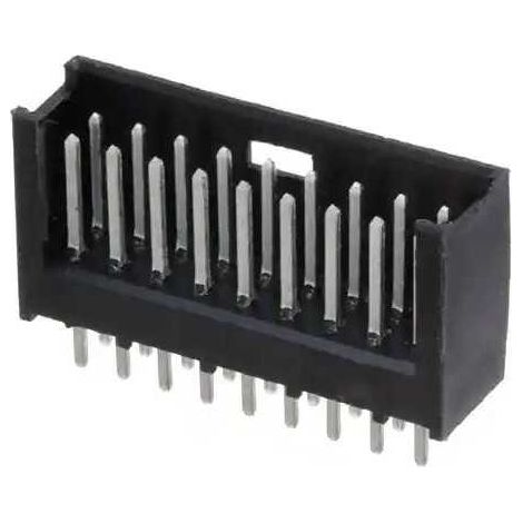 Connettore Modu II maschio 9X2 vie da circuito stampato