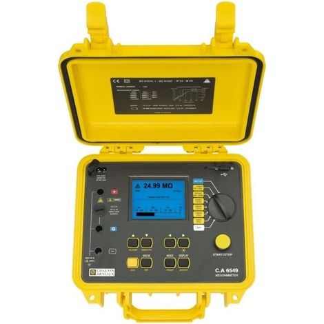 Testeur de résistance d'isolement Chauvin Arnoux , 40V, 5100V ( Prix pour 1 )