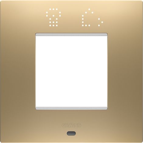 PLAQUE EGO SMART 2P OR GEWISS GW16022SSG