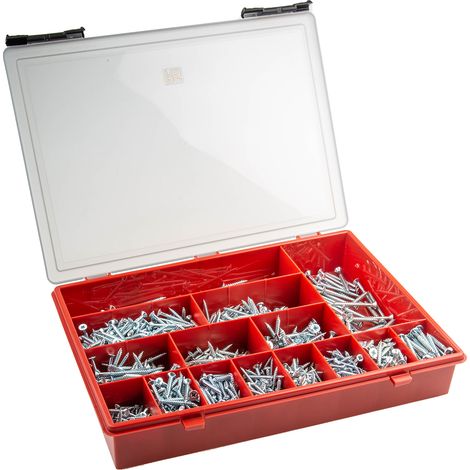 Kit de vis en Acier, 1250 pièces, Vis à bois, No. 10, No. 6, No. 8 ( Prix pour 1 Kit )