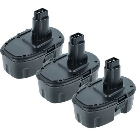 vhbw 3x Batterie (3000 mAh, NiMH, 18 V) compatible avec Dewalt DCD925, DCD959KX, DCD950VX, DCD940KX, DCD925B2, DCD950KX, DCD950B outil électrique