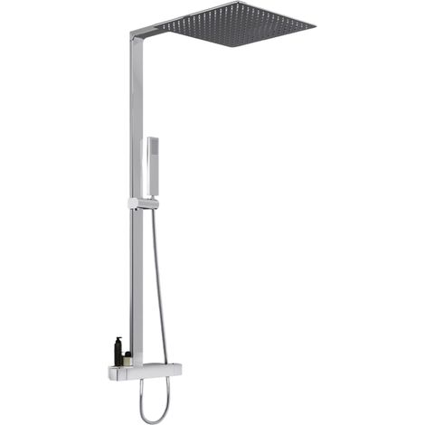 BERNSTEIN - Colonna doccia termostatica in acciaio inox + soffione 35x35cm - 112,5x50cm - NT6705C 35x35cm	35x35 cm