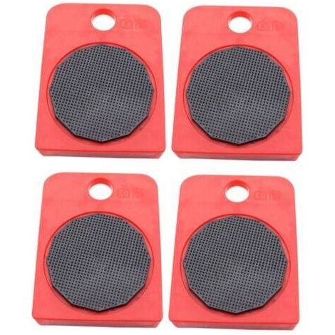 4-Piece Swivel Caster Kit for Heavy Furniture with Anti-Slip Pads, Moving Tools for Refrigerators, Beds and Wardrobes, Stable and Safe Support for Floors