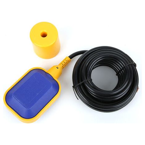 QORVA-Ej.Life Capteur de niveau de liquide, interrupteur à flotteur 0-250V, contrleur automatique de Drainage d'alimentation en eau, cble de 6M, clé-6
