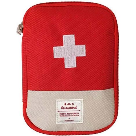 Erste Hilfe Tasche Leer Klein Rot Tragbar für Zuhause Auto Reisen Camping