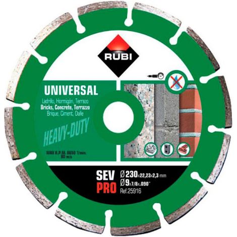 Diamantscheibe sev 230 pro 25916 rubi