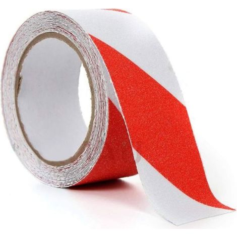 Ruban Antidérapant - PVC Résistant À L'Usure - Grain 80 - 2,5 cm x 10 m - Pour Escaliers Cuisine Salle De Bain - 1 Pièce (1/4)