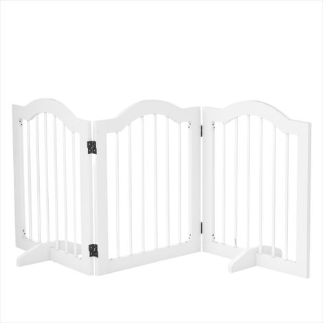 Barrière pour animaux pliable en MDF 154 x 29,5 x 61 cm (1/5)