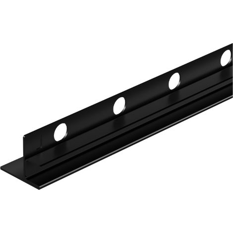 Tira de vidrio inclinada izquierda de 170 cm, color negro (1/5)