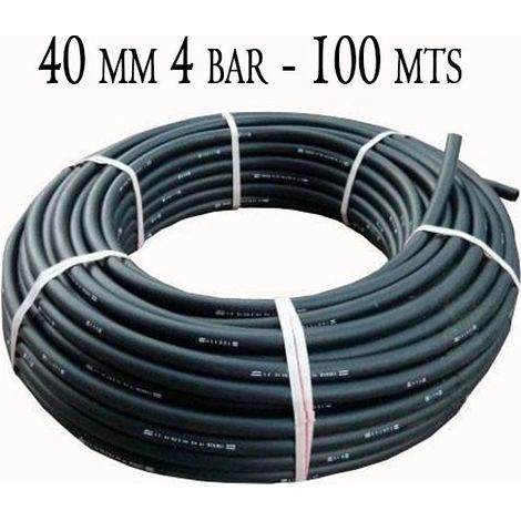 Suinga – Tuyau d'irrigation en polyéthylène 40 mm – Longueur 100 mètres – Pression 4 bars – Résistant aux UV – Flexible et durable