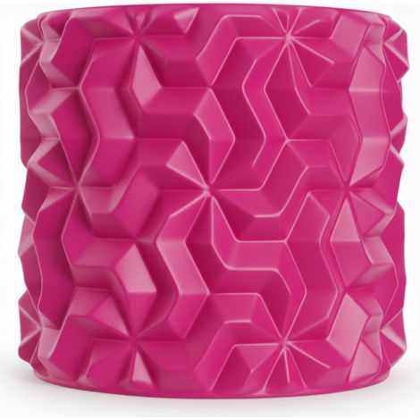 Cache-pot rose à motif géométrique 3D pour plantes en mezzanine (1/3)