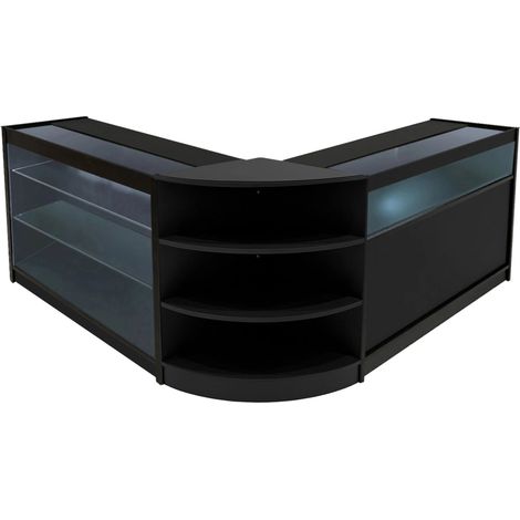 Demeter LED Shop Counter Set K1200, B1200 & LM60 - Black