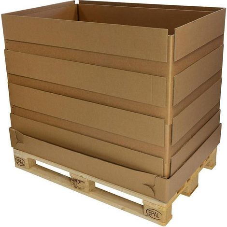 Wellpapp-Aufsatzrahmen 5-wellig Maße 1179x779x225mm Qualität 2.96 BAA + 2.70 BC (1/4)