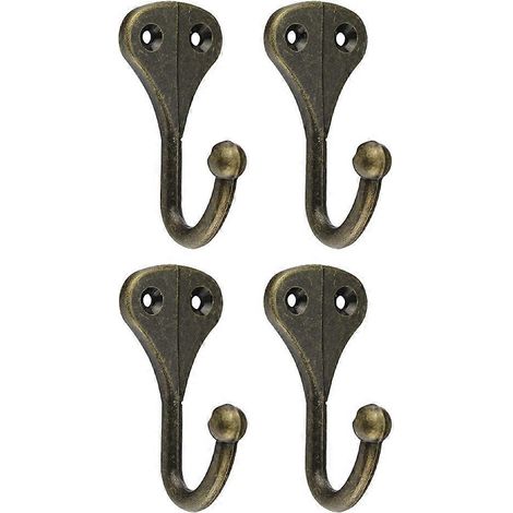 Crochets porte-manteaux pratiques, lot de 4, multifonctionnels et muraux (1/5)