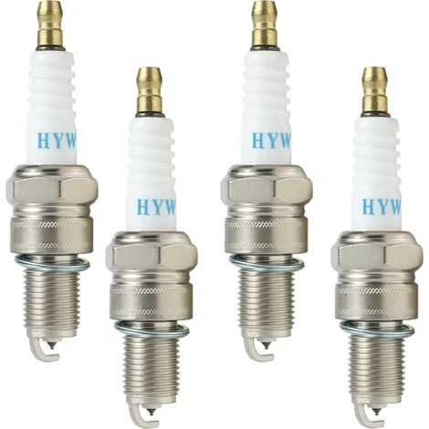 4 Pièces F6RTC Bougie d'Allumage Borne Solide Remplacer F6RTC Bougie d'Allumage Auto Remplacer Bougie Tondeuse a Gazon pour BPR6ES 7995/WR6DC 7900/WR7DC (1/5)