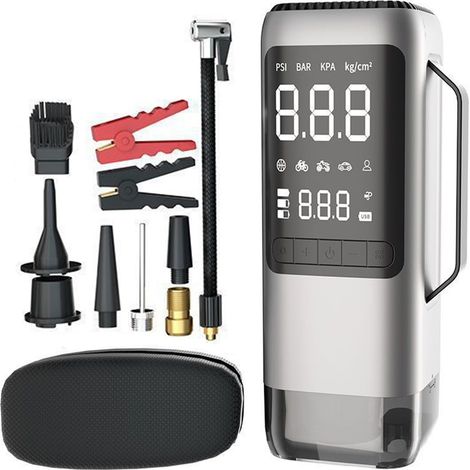 Compresseur d'air portable pour pneus, pompe de secours, starter de véhicule portable (1/5)