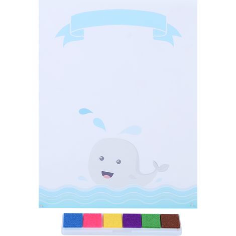 Livre d’or invités DIY empreintes digitales arbre peinture pour baby shower anniversaire fête fournitures (1/5)