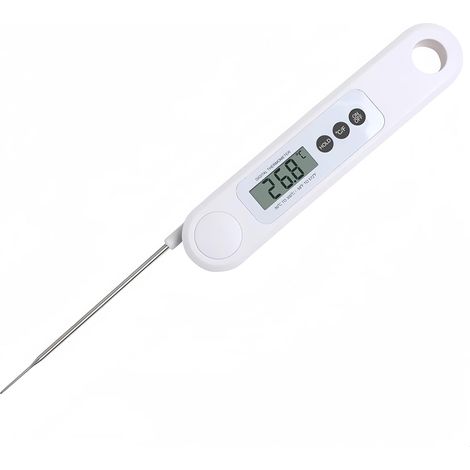 Thermomètre alimentaire à lecture rapide avec sonde pliable - thermomètre numérique haute précision adapté à la cuisson/pâtisserie/grillade. (1/5)