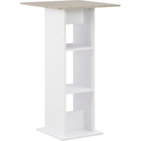 Tavolo alto da bar bistrot bianco 110 cm