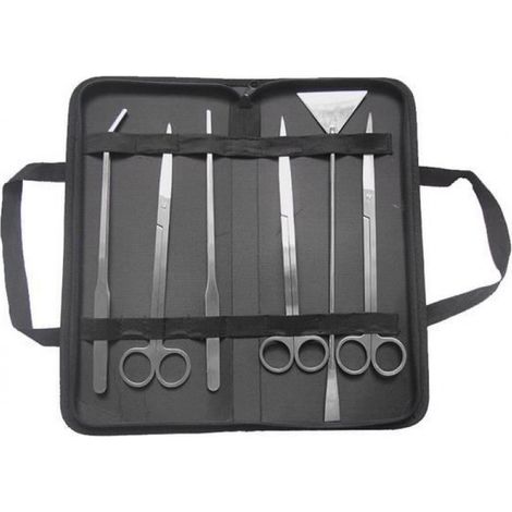 Kit Aquascaping 6 En 1 - Pinces Ciseaux Spatule Pour Plantes Aquatiques - Outils Inox Pour Aquarium - 6 Pièces (1/4)