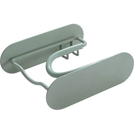 Grüne Wandhalterung aus Eisen für Badezimmeraccessoires, kein Bohren erforderlich (1/4)