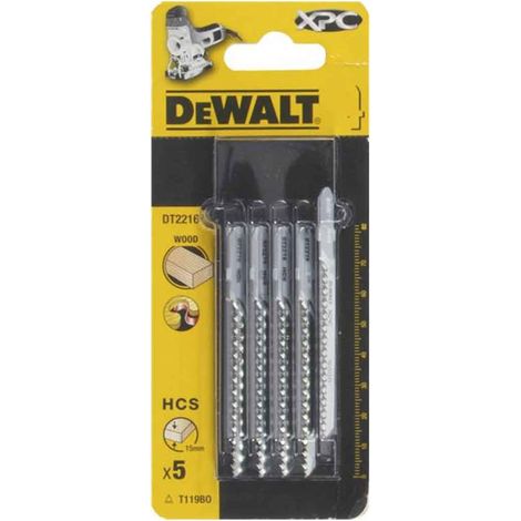 XPC HCS Wood Jigsaw Blades Pack of 5 T119BO DEWDT2216QZ