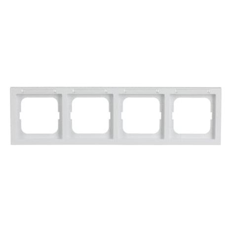 Busch-Jaeger Cadre de recouvrement avec fenêtre de visualisation, horizontal avec champ d'inscription 4 compartiments blanc studio - future® linear (1734-184 NSK), 2CKA001754A4370