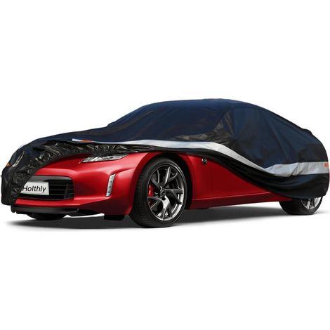 10-Schichten Autoabdeckung Wasserdicht Atmungsaktiv für Nissan 350Z/370Z (2002-2022) Schwarz (1/5)