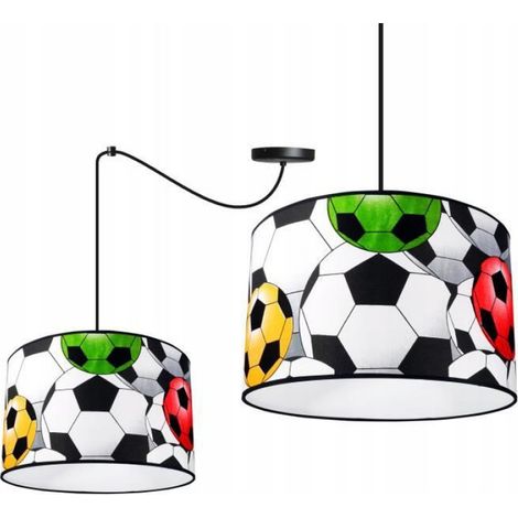 Lampe Suspendue - Abat-jour Métal Tissu - E27 - Hauteur Réglable Jusqu'à 200 Cm - Diamètre 35 Cm - 1 Lumière (1/4)