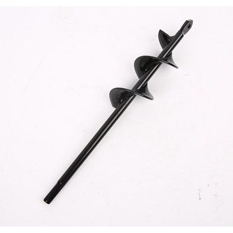 Perceuse de jardin hélicoïdale 5x45cm avec gants, outil de plantation rapide pour creuser des trous - équipement de jardinage pratique (1/5)