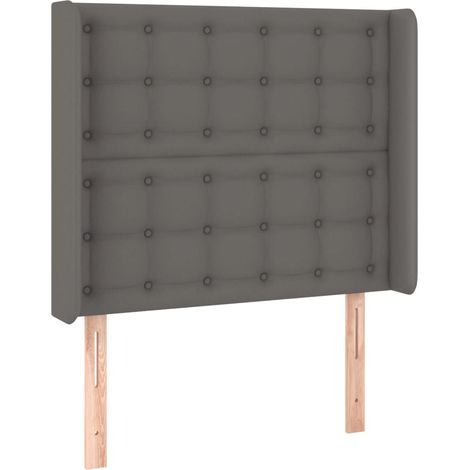 Maison Exclusive - Testiera ad Orecchio Grigio 93x16x118/128 cm in Similpelle