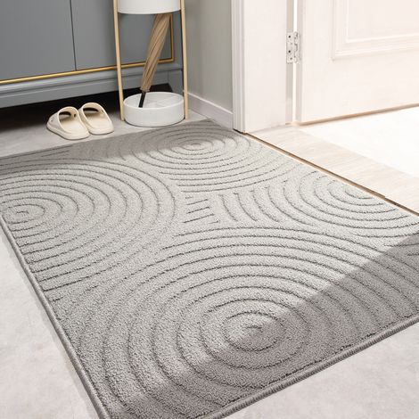 Staubfreie Eingangsmatte für Zuhause, staubfreie Eingangsmatte für drinnen und draußen, wasserabsorbierende Fußmatte, fleckenabweisend und rutschfest.