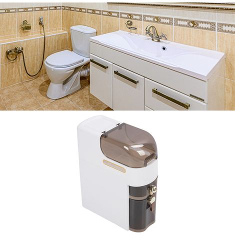 Armoire de Rangement Modulaire [PP/PC] Organisateur Étroit Mobile 3 Niveaux avec Roues pour Salle de Bain, Cuisine ou Buanderie (1/5)