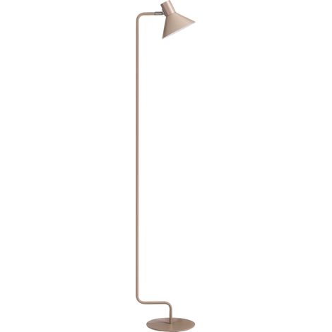 Lampada da terra in metallo con paralume a cono regolabile beige Rimava (1/5)