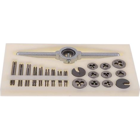 Jeu tarauds et filières, M1-M2,5, HSS, 31 pièces, pour métal (1/5)