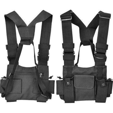 Étui universel pour talkie-walkie, sac à dos, poche poitrine, pour radio bidirectionnelle (1/5)