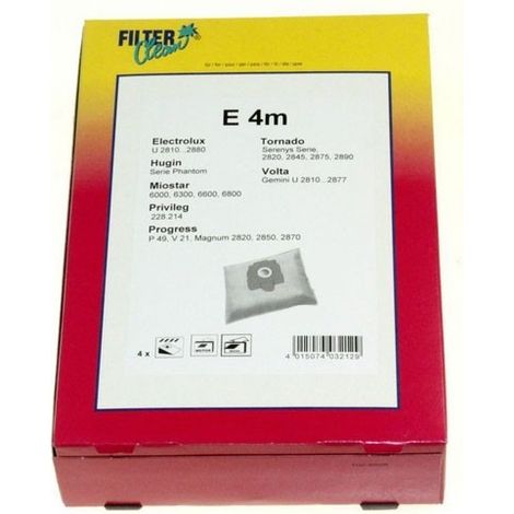 SACS E4M (X4) MICROFIBRE POUR ASPIRATEUR TORNADO