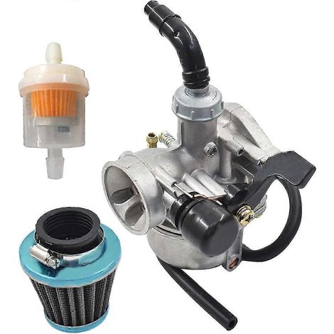 Carburador de repuesto PZ19.50cc 70cc 90cc 110cc 125cc para ATV/moto de cross/kart, filtro de aire, color plata. (1/5)