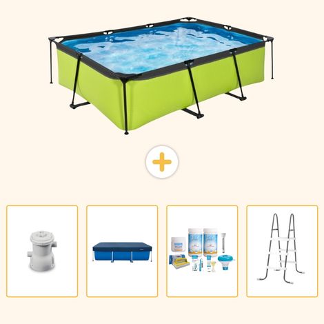 Exit-toys Piscine Exit Rectangulaire - 220x150x65 cm - 5-pièces SCB6 (1/5)