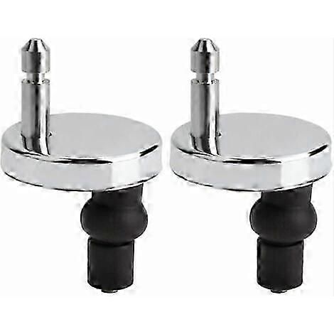2 Pack Universal Toilet Seat Fixing Hinge Cover Lid Replacement (1/5)