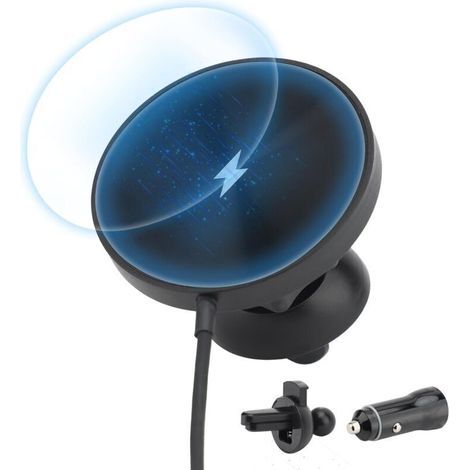 Caricatore Auto 15W - Carica Rapida Ultra Magnetica, Supporto Telefono Magnetico per Auto a Induzione, Caricabatterie Wireless Magnetico per Telefono da Auto (1/3)