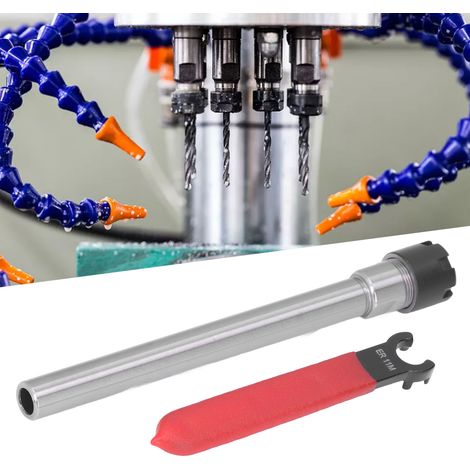 Porte-pinces droit long pour fraisage CNC, tige d'extension 17mm avec clé (C10ER11M100L 100mm) (1/5)