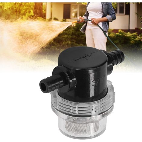 Filtre à eau de 1/2 pouce compatible avec tuyau cannelé de 3/8 pouce, filtre en ligne pour pulvérisateur à tuyau torsadé, pour applications 12 V CC, 80 PSI, camping-cars, bateaux, pelouses (1/5)