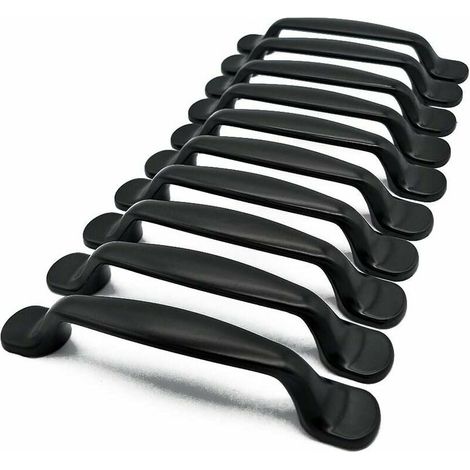 royaluxe - Cuisine Armoire Porte Poignées Placard Tiroir Chambre Meubles Tirer Entraxe 128MM, ,10Pcs (1/5)