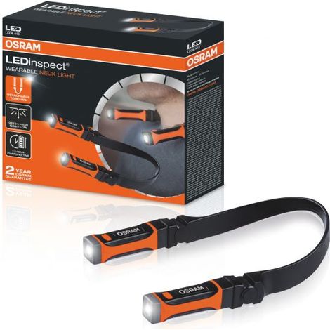 Osram – Lampe frontale LED 265lm – Rechargeable avec 2 torches détachables – LEDIL413 – IP54, IK07, 3h autonomie (1/7)
