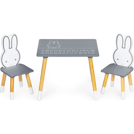 Set tavolo e 2 sedie per bambini - Mobili in legno