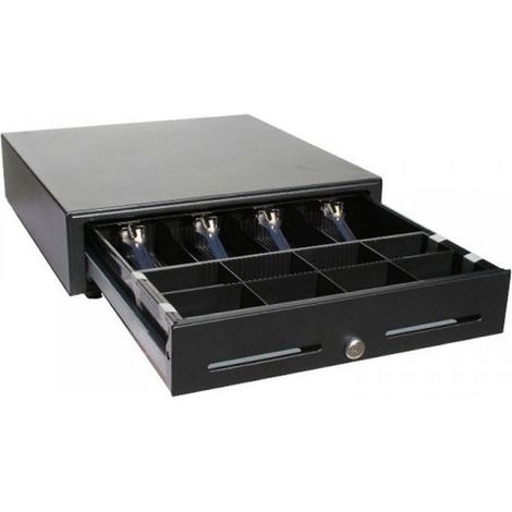 Coffret à monnaie noir – Manuel et automatique – Conception robuste pour usage intensif – Idéal pour professionnels - hs-410