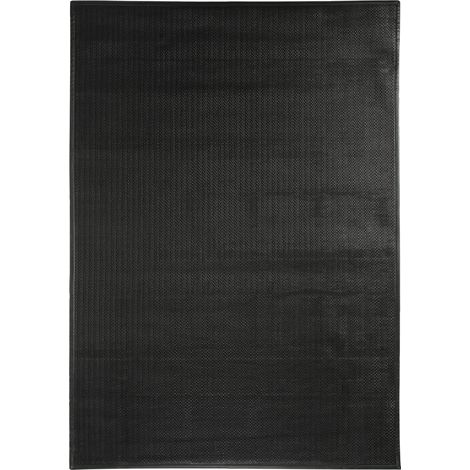 SKIN - Tapis en simili cuir noir 55x85 (1/3)