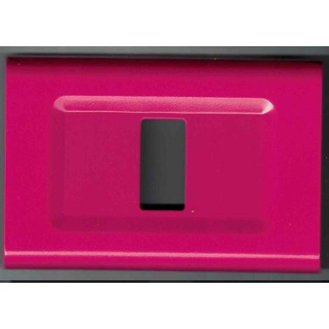 TrAdE Shop Traesio - Placchette Placche In Abs Serie Magic Elite Bticino Compatibili Color Copriprese - Fucsia -1 foro -